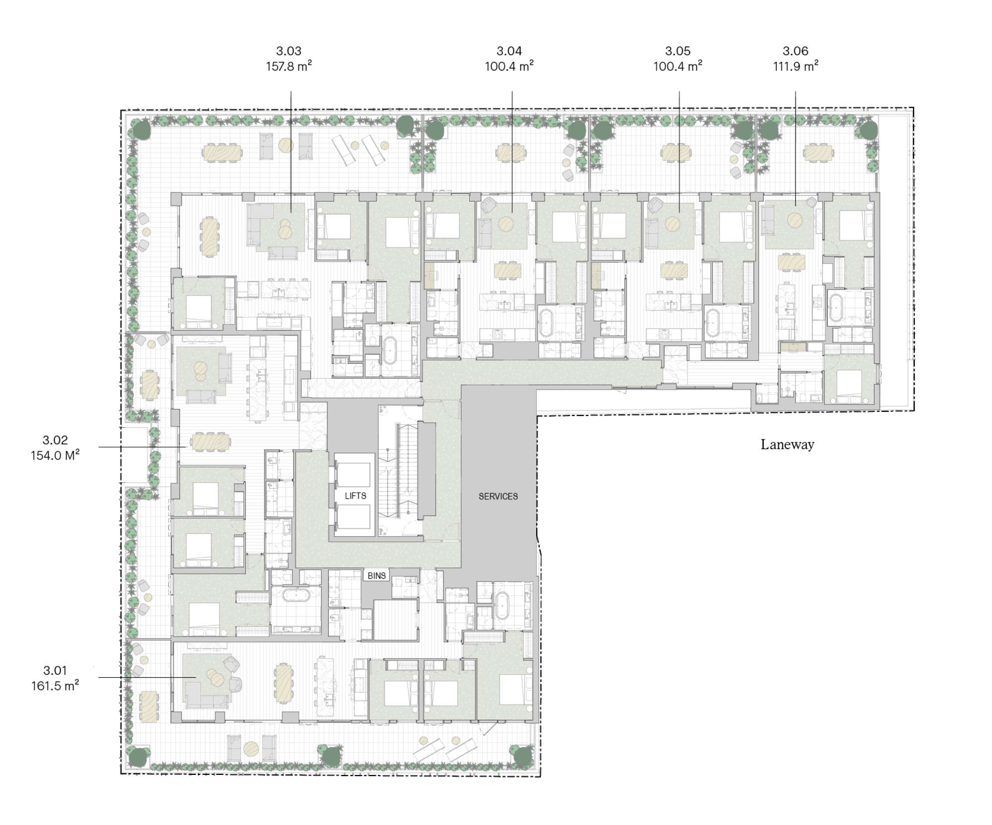 Floorplate for Level 03